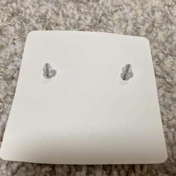 Black Ceramic Bat Stud Earrings - Picture 8 of 8